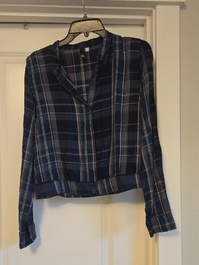 KUT From The Kloth Plaid Button-Up Shirt